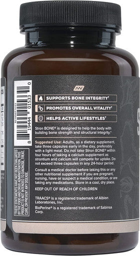 Onnit Stron Bone with Strontium and Vitamin K2 90 Capsules Formulated to Help Support Bone Health