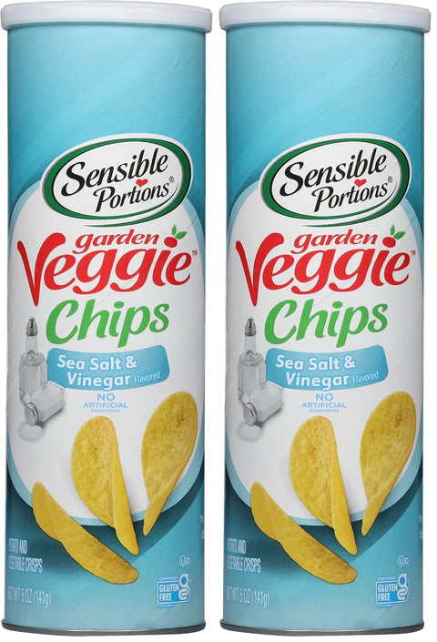 Sensible Portions Stacked Garden Veggie Chips, Salt & Vinegar, 5 oz