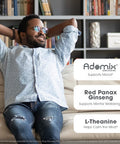 Genius Joy, Nootropic Mood Enhancer Supplement - Support Cognitive Health, Enhance Mood & Neural Function with Brain Boosting L-Theanine, Panax Ginseng & SAM-e