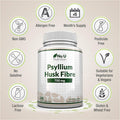 Psyllium Husk 1400mg - 240 Vegan Capsules - 700mg per Capsule - Natural Prebiotic Fibre Supplement from Plantago Ovata Seeds - Ispaghula Husk - Made in The UK