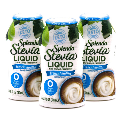 SPLENDA Stevia Liquid Zero Calorie Sweetener Drops 3.38 Fl Oz Bottle