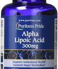 Alpha Lipoic By Puritan'S Pride Supports Antioxidant Health 300Mg 120 Rapid Release Softgels