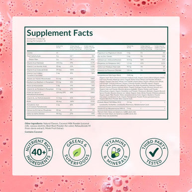 Beam Kids Multivitamin Powder Kids Vitamins with Greens Probiotic & Prebiotic Immune Support for Children & Toddlers No Artificial Sweeteners for Picky Eaters 20 Servings Strawberry Flavor