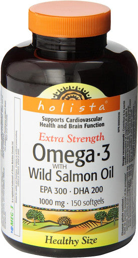 Holista Extra Strength Omega-3 with Wild Salmon Oil Softgels
