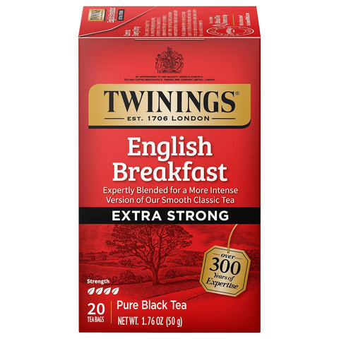 Twinings Lemon & Ginger, Caffeine-Free Herbal Tea Bags, 100 CT Box (1 Pack) | Spicy & Tangy, Ginger, Lemon Peel, Lemongrass, Blackberry Leaves, Soothe Digestion, 100 Foil Lined Individually Wrapped Bags
