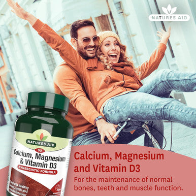 Calcium, Magnesium & D3 90 Tablets. Suitable for Vegans.