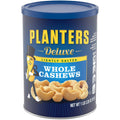 PLANTERS Deluxe Lightly Salted Cashews, Plant Based Protein, 18.25Oz (1 Ct) | Whole Roasted Cashews. Snacks for Adults. Resealable Canister. Plant Based Protein Snack. Pantry Staples