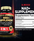 3In1 Nad+ Supplement 1200Mg - Nicotinamide Riboside With Trans Resveratrol & Quercetin - Cellular Activity, Immune, Aging Health - 60 Count Supply For 30 Days