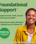 Megafood Vitamin D3 1000 Iu (25 Mcg) - Vitamin D Supplements With Real Food, Immune Support, Supports Bones, Teeth & Muscles, Vegetarian, Gluten-Free, Non-Gmo, Kosher 90 Tablets, 90 Servings