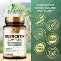 Nature'S Nutrition Quercetin 1000mg - Extra Strength Quercetin - Antioxidants & Bioflavonoids Support Immune & Respiratory Health - Nature's Dairy & Gluten Non-GMO Quercetin Supplement - 120 Veggie Capsules
