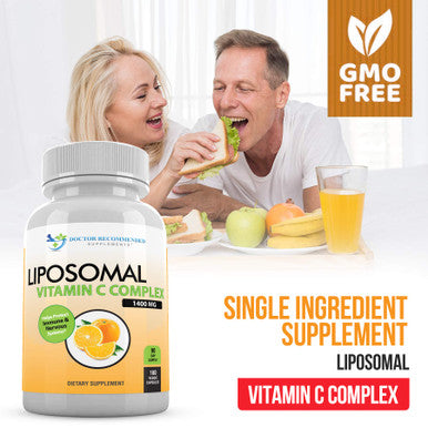 Liposomal Vitamin C 1600mg Per Serving 180 Veggie Capsules High Absorption Ascorbic Acid LypoSpheric Vitamin C Complex Immune Support Supplement with Powerful Antioxidants and Collagen Booster