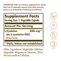 Solgar L-Cysteine 500 Mg 90 Vegetable Capsules - Free Form Amino Acid - Keratin Support For Skin Hair & Nails - Glutathione Support - Vegan Gluten Free Dairy Free Kosher - 90 Servings