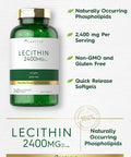 Carlyle Lecithin 2400mg | 240 Softgel Capsules | Phospholipid Supplement | Non-GMO Gluten