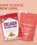 Reserveage Beauty, Collagen Replenish Chews, Supplement For Skin Care And Hair Growth, Supports Collagen And Elastin, Nail Care Supplement, 60 Soft Chews (20 Servings)
