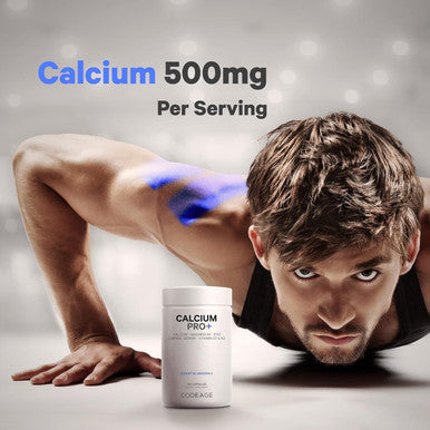 Codeage Calcium 500mg Supplement Vitamin D3 Magnesium Zinc Copper Boron Vitamin K2-2-Month Supply - Elemental Calcium Pills & High Calcium Vitamins Non-GMO - 120 Capsules