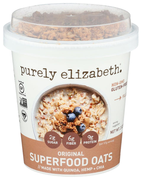 Purely Elizabeth, Oatmeal Cup Superfood Dark Chocolate Chunk, 1.76 Ounce