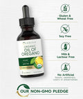 Carlyle Organic Oil of Oregano | 2 fl oz Liquid | Vegan | Non-GMO Gluten Drops