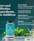 Eu Natural Chanca Piedra Stone Breaker Natural Dissolver Kidney Cleanse & Gallbladder Supplement Detoxify Urinary Tract Flush Impurities Clear System 60 Vegan Soft Capsules