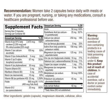 Nature S Way Prenatal Multivitamin With Folate 180 Capsules