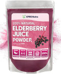 Xprs Nutra Elderberry Juice Powder - Elderberry Powder Organic Fruit Juice Mix - Powdered Elderberries Supplement Rich In Vitamins A And C (8 Oz)