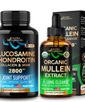 NUTRAHARMONY Glucosamine Chondroitin Capsules & Organic Mullein Drops