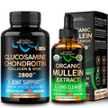 NUTRAHARMONY Glucosamine Chondroitin Capsules & Organic Mullein Drops