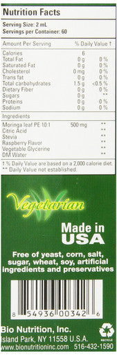 Bio Nutrition Moringa Liquid, 4 Fluid Ounce