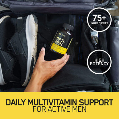 Optimum Nutrition (On) Opti-Men Vitamin C Zinc And Vitamin D E B12 For Immune Support Mens Daily Multivitamin Supplement - 150 Count