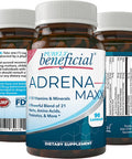 ADRENA-MAXX - Natural Adrenal Supplement, 45Day Supply- Fatigue Relief, Supports Adrenal Function, Stress Response, Enhanced Energy - Pure, Organic Ingredients -... from Purely benefical