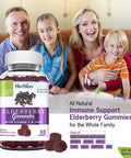 Herbion Naturals Elderberry Gummies with Vitamin C Zinc Healthy Immune System Support Gummies 60 Count Pectin Gummies
