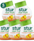 Stur Liquid Water Enhancer Peach Mango Sweetened with Stevia High in Vitamin C & Antioxidants Sugar Zero Calories Keto Vegan 5 Bottles Makes 120 Drinks