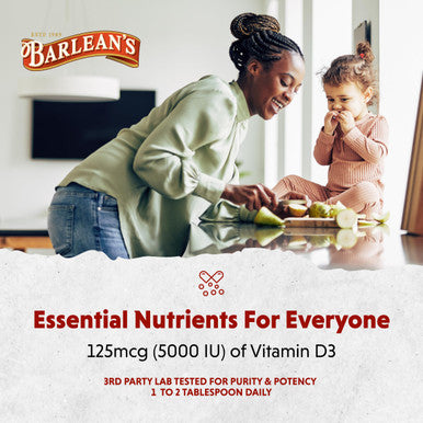 Barlean's Seriously Delicious Vitamin D3 Strawberry Milkshake 125 mcg (5000 IU) 5.6 oz