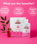 HairZookiÃƒâ€šÃ‚Â® High Strength Biotin Zinc & Selenium Wrapped in Lipids for Maximum Absorption | Alcohol Free Vegan Soy Free Natural Ingredients | Support Hair Skin & Nail (Raspberry 14 Servings)