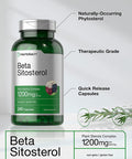 Beta Sitosterol 1200mg 240 Capsules Mega Strength Plant Sterols Complex Non-GMO Gluten Free Supplement by Horbaach