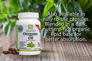 Island Nutrition , Oil Of Oregano Organic Liquid Drops (1 Fl Oz) - 100% Organic Olive Oil & Organic Oregano Oil, Grown In Spain (Aceite De Oregano)