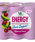 V8 Energy Strawberry Banana Juice Energy Drink, 8 fl oz Can (24 Pack)