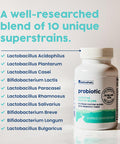 NativePath Daily Probiotic 10-Strain Custom Blend Probiotics Supplement for Men and Women 82 Billion CFUs - 30 Count