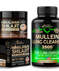 NUTRAHARMONY Himalayan Shilajit Resin & Mullein Leaf Extract Capsules