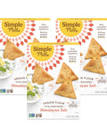 Simple Mills Veggie Pita Crackers Himalayan Salt Gluten Vegan Healthy Snacks Paleo Friendly 4.25 Ounce (Pack of 1)