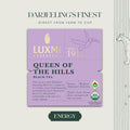 Luxmi Estates - Queen of the Hills - Organic Black Tea - Loose Leaf - 250g (125 cups) | Freshly Harvested Organic Darjeeling Tea | Best Natural Flavor Tea The World Has To Offer