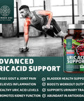 N1N Premium Tart Cherry Capsules and Uric Acid Support All Natural Supplements to Support Joint Health Uric Acid Cleanse and Energy Levels 2 Pack Bundle