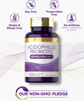 Carlyle Acidophilus Probiotic | 500 Million CFU | 200 Capsules Non-GMO & Gluten | Probiotic for Men & for Women
