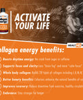 AminoSculpt Collagen Energy Liquid Collagen Peptides 10,000,000 MCG for Joint Health, Recovery, and Boosts Energy, 30 Fl Oz, by Health Direct