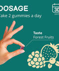 Kids Multivitamin Gummies Vegavero | with Vitamin C, D3, B12, A, B6, Zinc, Calcium & Manganese | NO Preservatives | 100% Vegan | Immune System Support | Forest Fruit Flavour | 60 Gums