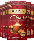 Twinings Lemon & Ginger, Caffeine-Free Herbal Tea Bags, 100 CT Box (1 Pack) | Spicy & Tangy, Ginger, Lemon Peel, Lemongrass, Blackberry Leaves, Soothe Digestion, 100 Foil Lined Individually Wrapped Bags