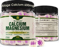 Plant Based Calcium Supplement 600Mg With Vitamin D3 K2, Zinc For Bone Strength, Sustainably Sourced Algae Calcium Magnesium 2:1 Ratio, Sugar Calcium Gummies 70+ Trace Minerals, Vegan, 60 Counts