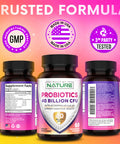 Built Nature Probiotics 40 Billion Cfu - 4 Diverse Strains + Prebiotic - Digestive & Gut Health - Supports Occasional Constipation, Diarrhea, Gas & Bloating - Probiotics For Women & Men - 60 Capsule