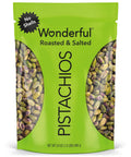 Wonderful Pistachios No Shells, Roasted & Salted Nuts, 12 Ounce Resealable Bag, Protein Snacks, Gluten Free, Healthy Snack