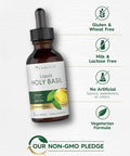Carlyle Holy Basil Extract Liquid | 2 Fl Oz | Tulsi Herb Tincture | Vegetarian | Non-GMO Gluten Supplement
