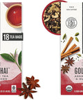 Numi Organic Rooibos Chai Tea, 18 Herbal Tea Bags, Caffeine Free